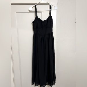Abercrombie & Fitch Midi Black Dress NWT